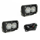 S2 Pro Series LED Light Pods Wide Cornering Pattern <br> Length 2.93in X Depth 1.68in X Height 1.76in
