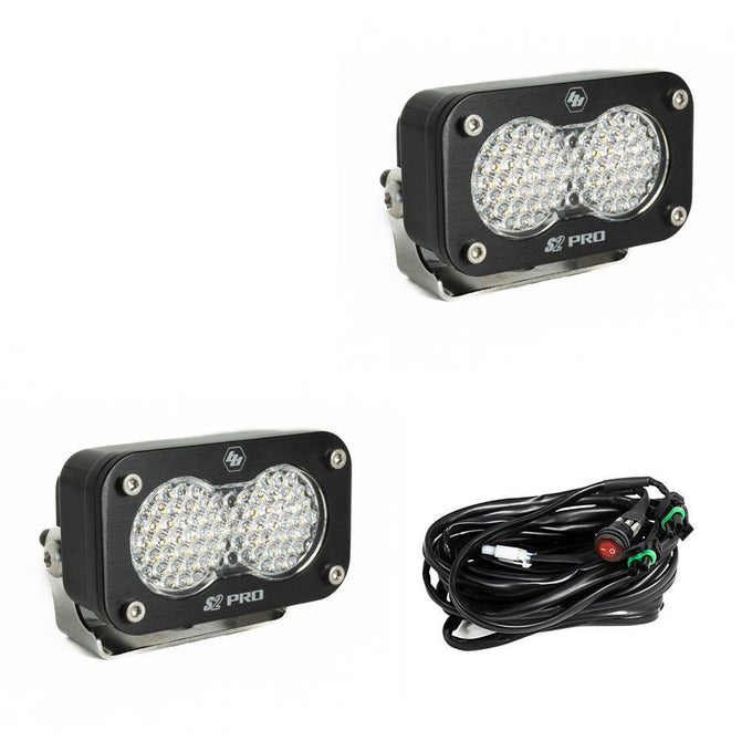 S2 Pro Series LED Light Pods Work/Scene Pattern <br> Length 2.93in X Depth 1.68in X Height 1.76in