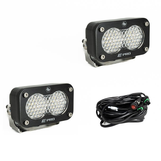 S2 Pro Series LED Light Pods Work/Scene Pattern <br> Length 2.93in X Depth 1.68in X Height 1.76in