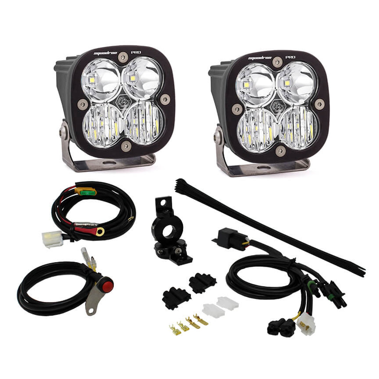 Adventure Bike Squadron Pro Auxiliary Light Kit <br> Length 3.07in X Depth 2.77in X Height 3.07in