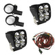 Squadron Pro LED Light Pods Kit w//2.00in Harness <br> Length 3.07in X Depth 2.77in X Height 3.07in
