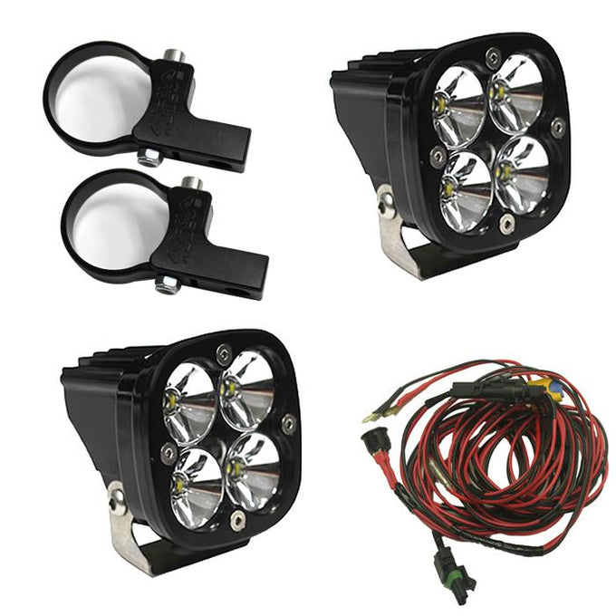 Squadron Pro LED Light Pods Kit w//2.00in Harness <br> Length 3.07in X Depth 2.77in X Height 3.07in
