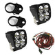 Squadron Pro LED Light Pods Kit w/2.00in Harness <br> Length 3.07in X Depth 2.77in X Height 3.07in