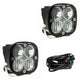 Squadron Pro Black LED Auxiliary Light Pod Pair <br> Length 3.07in X Depth 2.77in X Height 3.07in