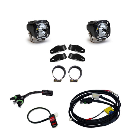 Moto S1 Auxiliary Light Kit <br> Length 2.1in X Depth 2.1in X Height 2.1in