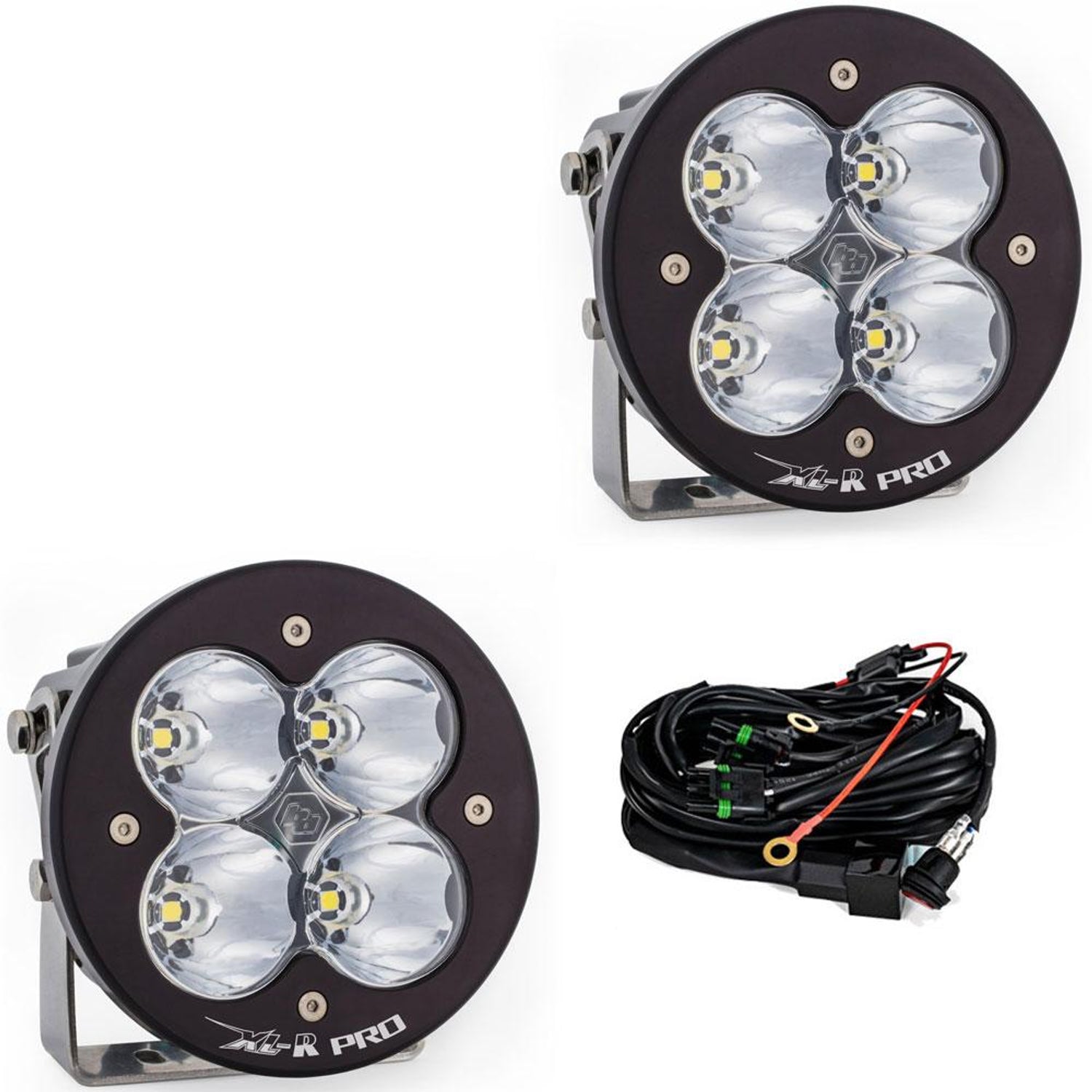 XL-R Pro LED Auxiliary Light Pod Pair <br> Length 5.24in X Depth 3.65in X Height 5.24in