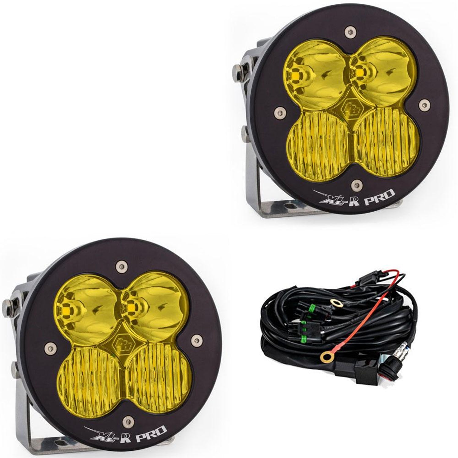 XL-R Pro LED Auxiliary Light Pod Pair <br> Length 5.24in X Depth 3.65in X Height 5.24in