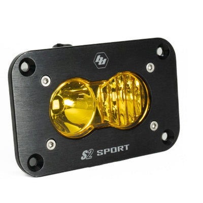 S2 Sport Black Flush Mount LED Auxiliary Light Pod <br> Universal Fit
