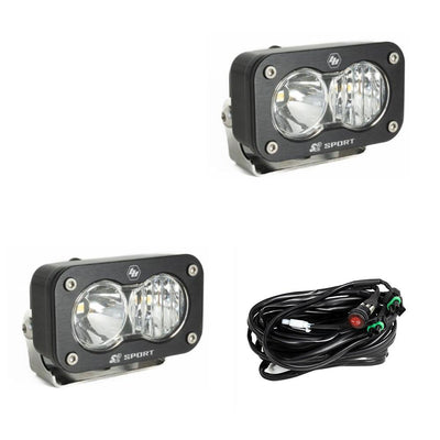 S2 Sport Driving Combo Pair LED Work Light <br> Length 2.93in X Depth 1.68in X Height 1.76in