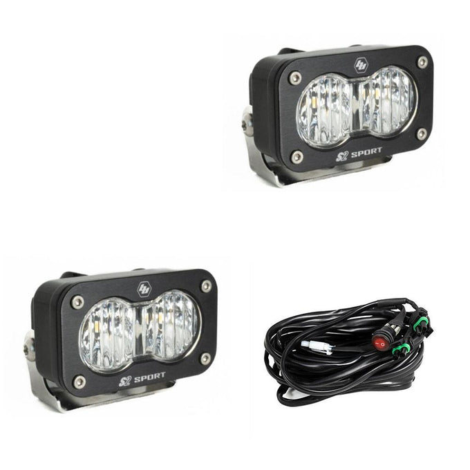 S2 Sport Wide Cornering Pair LED Work Light <br> Length 2.93in X Depth 1.68in X Height 1.76in