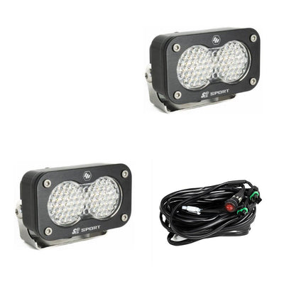 S2 Sport Work/Scene Pair LED Work Light <br> Length 2.93in X Depth 1.68in X Height 1.76in