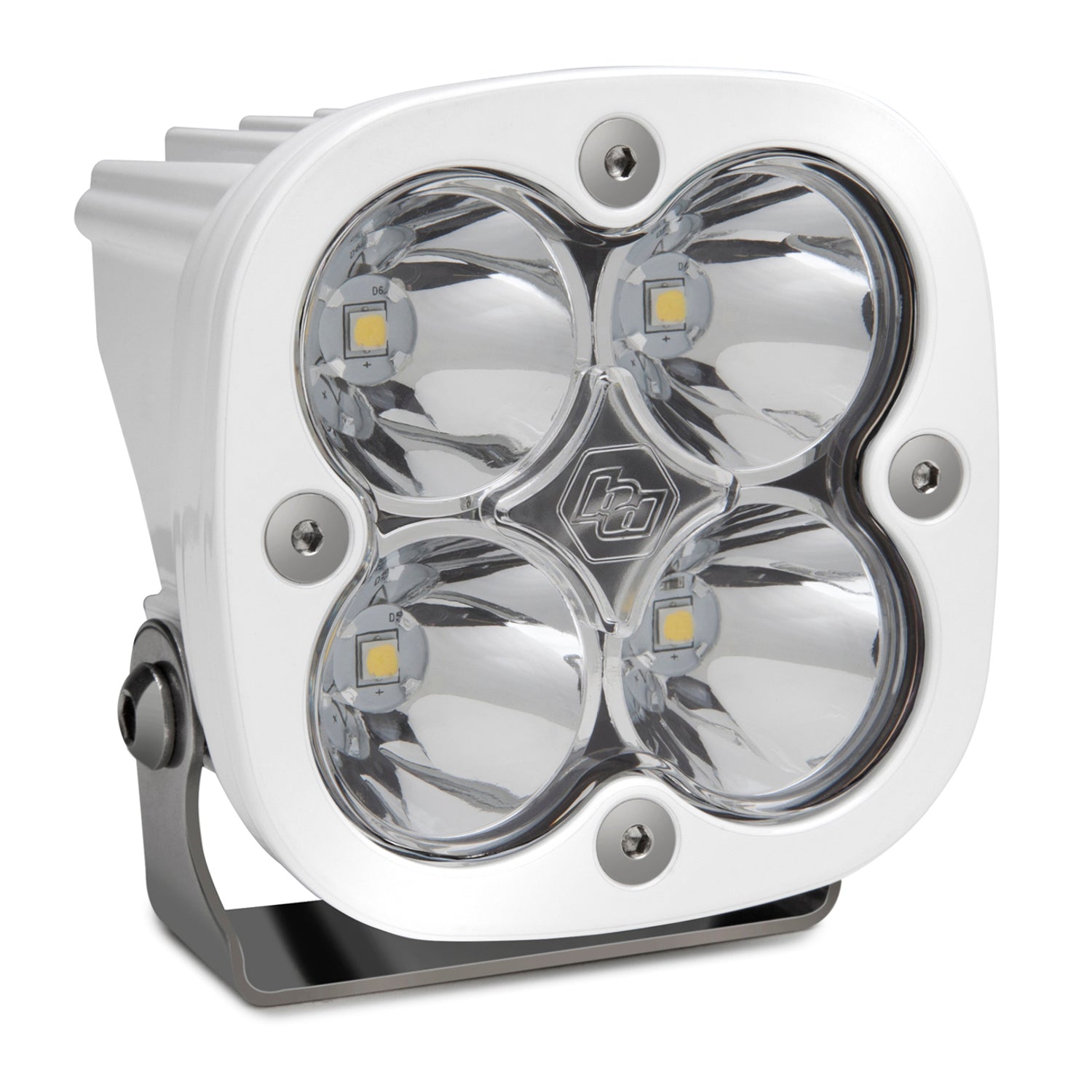 Squadron Sport Spot Pattern White LED Light Pod - Clear <br> Length 3.07in X Depth 2.77in X Height 3.07in