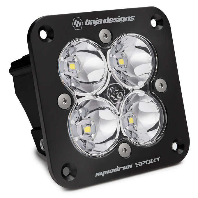 Squadron Sport Black Flush Mount LED Spot <br> Length 3.07in X Depth 2.77in X Height 3.07in