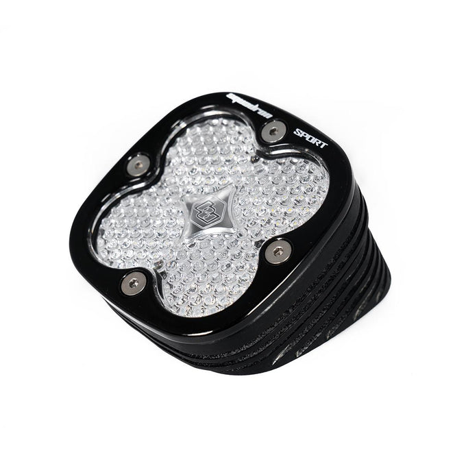 Sport Work/Scene LED Light Pod Angled Lens <br> Length 3.07in X Depth 2.77in X Height 3.07in