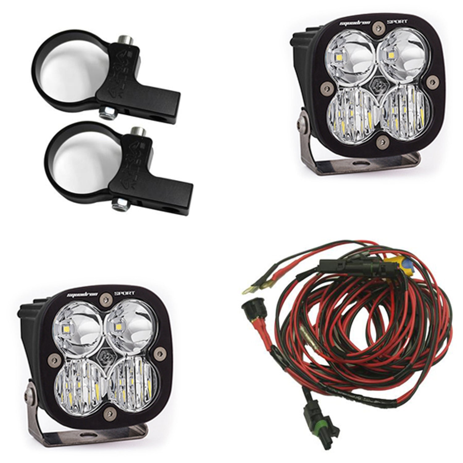 Squadron Sport LED Light Pod w/ 2in Mounts Kit <br> Length 3.07in X Depth 2.77in X Height 3.07in