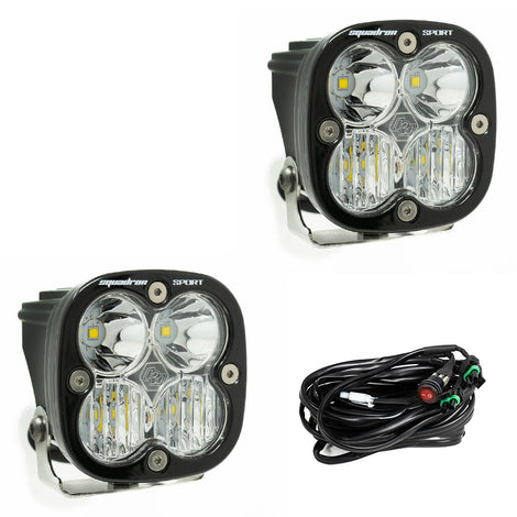 Squadron Sport Driving/Combo Pair LED Light Pods <br> Length 3.07in X Depth 2.77in X Height 3.07in