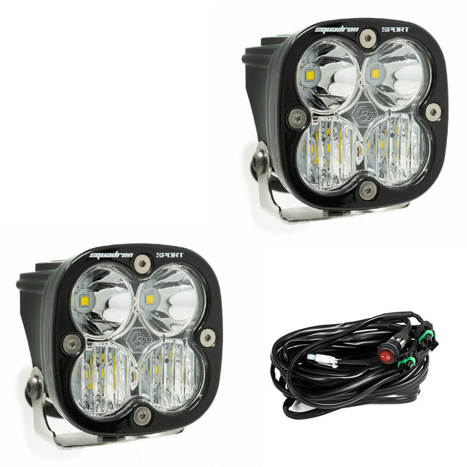 Squadron Sport Driving/Combo Pair LED Light Pods <br> Length 3.07in X Depth 2.77in X Height 3.07in