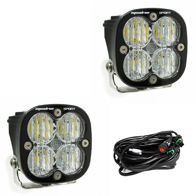 Squadron Sport Wide Cornering Pair LED Light Pod <br> Length 3.07in X Depth 2.77in X Height 3.07in