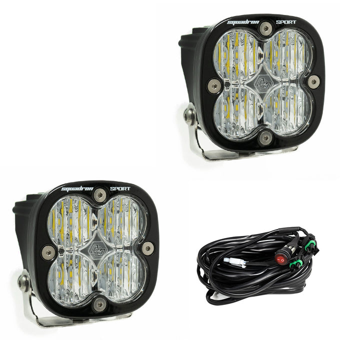 Squadron Sport Wide Cornering Pair LED Light Pod <br> Length 3.07in X Depth 2.77in X Height 3.07in