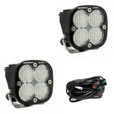 Squadron Sport Work/Scene Pair LED Light Pods - Clear <br> Length 3.07in X Depth 2.77in X Height 3.07in