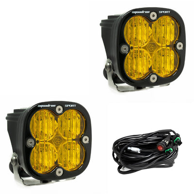 Squadron Sport Wide Cornering Pair LED Light Pod <br> Length 3.07in X Depth 2.77in X Height 3.07in