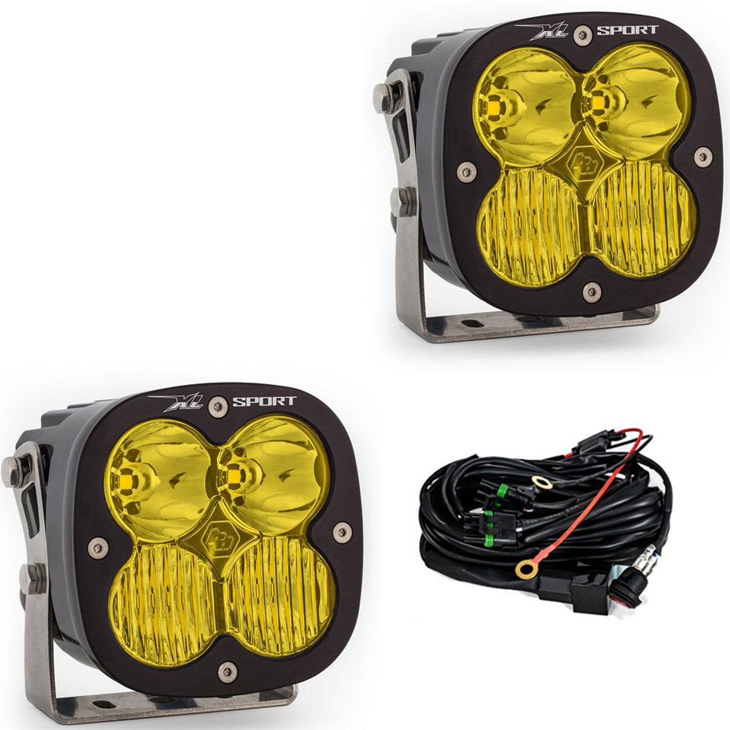 XL Sport Driving ComboPair LED Light Pod <br> Length 4.43in X Depth 3.65in X Height 4.43in