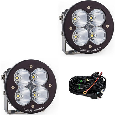 XL R Sport Series High Speed Spot Pair LED Light Pod <br> Length 5.24in X Depth 3.65in X Height 5.24in