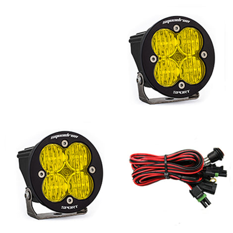Squadron R Sport Wide Cornering Pair LED Light Pod <br> Length 3.5in X Depth 2.77in X Height 3.5in