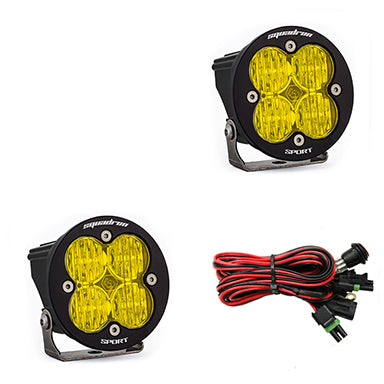 Squadron R Sport Wide Cornering Pair LED Light Pod <br> Length 3.5in X Depth 2.77in X Height 3.5in