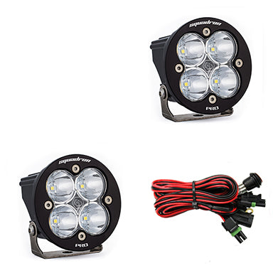 Squadron R Pro Spot LED Light Pods - Clear <br> Length 3.5in X Depth 2.77in X Height 3.5in
