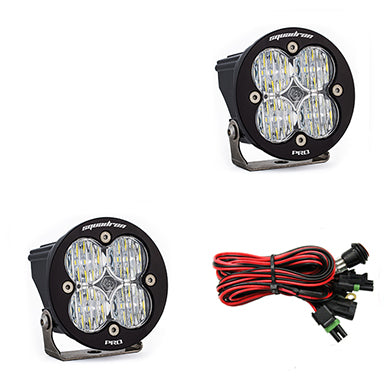 Squadron R Pro Wide Cornering Pair LED Light Pod <br> Length 3.5in X Depth 2.77in X Height 3.5in