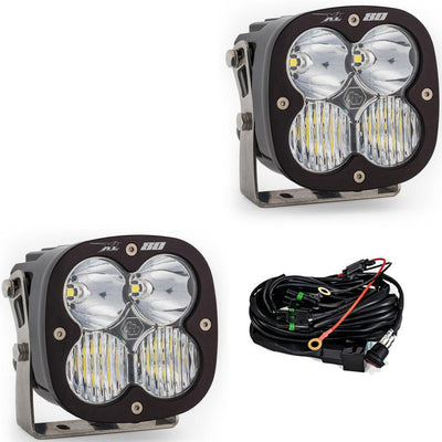 XL80 LED Auxiliary Light Pod Pair <br> Length 4.43in X Depth 3.65in X Height 4.43in