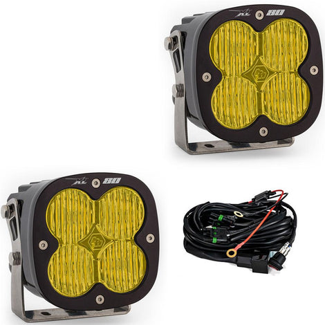 XL80 LED Auxiliary Light Pod Pair <br> Length 4.43in X Depth 3.65in X Height 4.43in