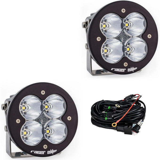 XL-R Racer Edition LED Auxiliary Light Pod Pair <br> Length 5.24in X Depth 3.65in X Height 5.24in
