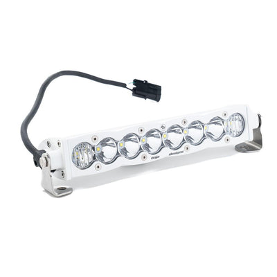 S8 White Straight LED Light Bar <br> Length 10in X Depth 3in X Height 1.6in
