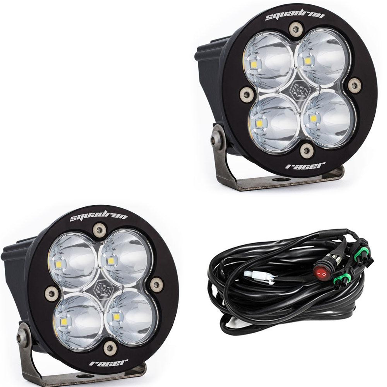 Squadron-R Racer Edition LED Auxiliary Light Pod <br> Length 3.07in X Depth 2.77in X Height 3.07in