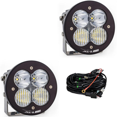 XL-R 80 LED Auxiliary Light Pod Pair <br> Length 5.24in X Depth 3.65in X Height 5.24in
