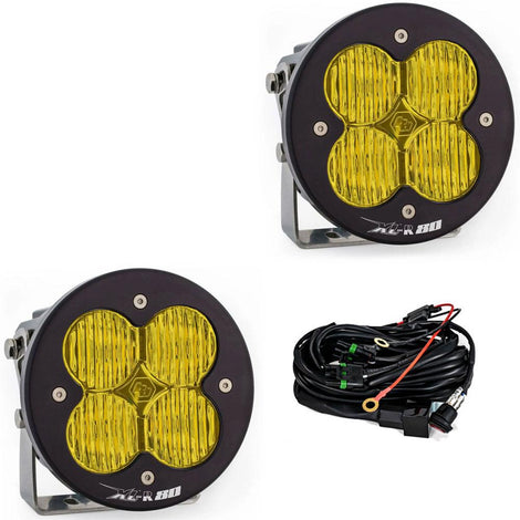 XL-R 80 LED Auxiliary Light Pod Pair <br> Length 5.24in X Depth 3.65in X Height 5.24in