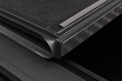 6.58 Ft. Bed Hard Folding Tonneau Cover <br> 14-18 Chevy Silverado/Sierra 1500/15-19 2500 HD