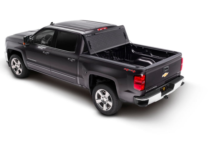 8.17 Ft. Bed Hard Folding Tonneau Cover <br> 14-18 Chevy Silverado/Sierra 1500/15-19 2500 HD