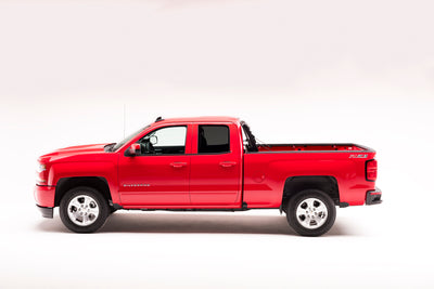 8.17 Ft. Bed Hard Folding Tonneau Cover Matte Finish <br> 14-18 Chevy Silverado/GMC Sierra 1500/15-19 2500 HD