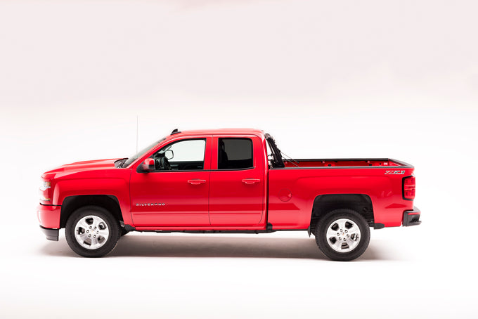 8.17 Ft. Bed Hard Folding Tonneau Cover Matte Finish <br> 14-18 Chevy Silverado/GMC Sierra 1500/15-19 2500 HD