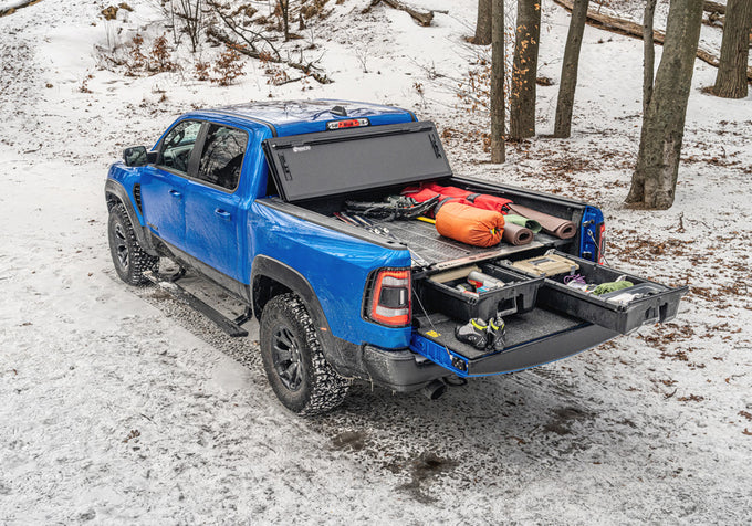 6.33 Ft. Bed Hard Folding Tonneau Cover Matte Finish <br> 02-18 (19-24 Classic) Ram 1500/03-24 2500/3500