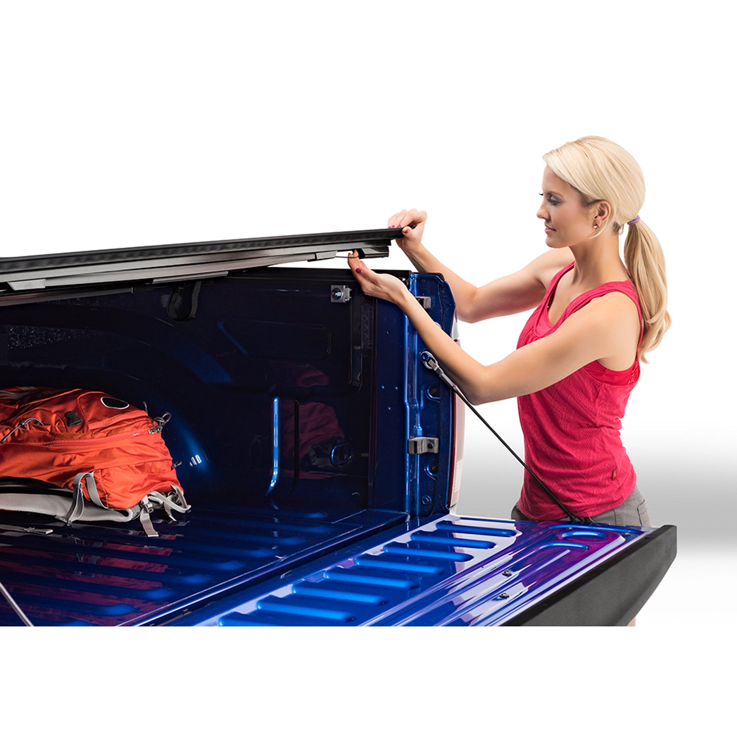 8 Ft. Bed Hard Folding Tonneau Cover Matte Finish <br> 02-18 (19-23 Classic) Ram 1500/03-24 2500/3500