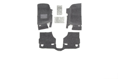 Front 3pc Floor Kit Incl Heat Shields <br> 2007-2010 Jeep Wrangler 2-Door