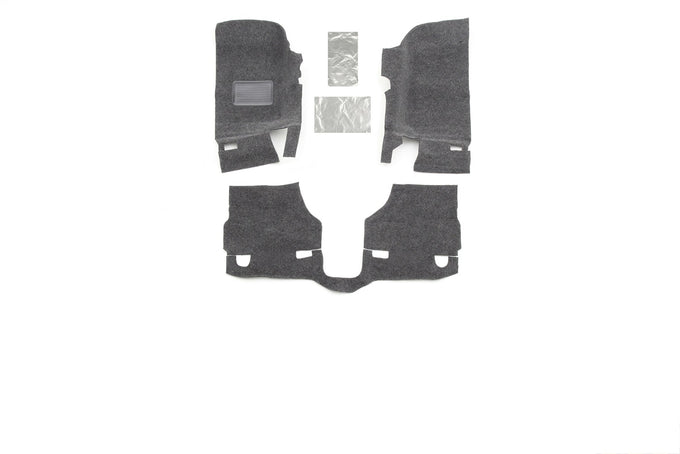 Front 3pc Floor Kit Incl Heat Shields <br> 2007-2010 Jeep Wrangler 2-Door
