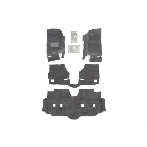 Front 4pc Floor Kit Incl Heat Shields <br> 2007-2016 Jeep Wrangler Unlimited 4-Door