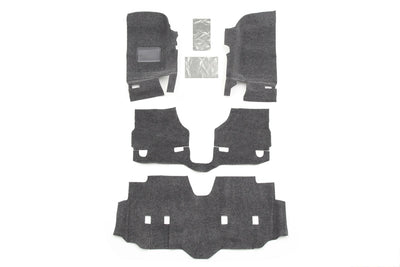 Front 4pc Floor Kit Incl Heat Shields <br> 2007-2016 Jeep Wrangler Unlimited 4-Door