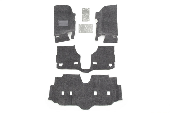 Front 4pc Floor Kit Incl Heat Shields <br> 2007-2016 Jeep Wrangler Unlimited 4-Door