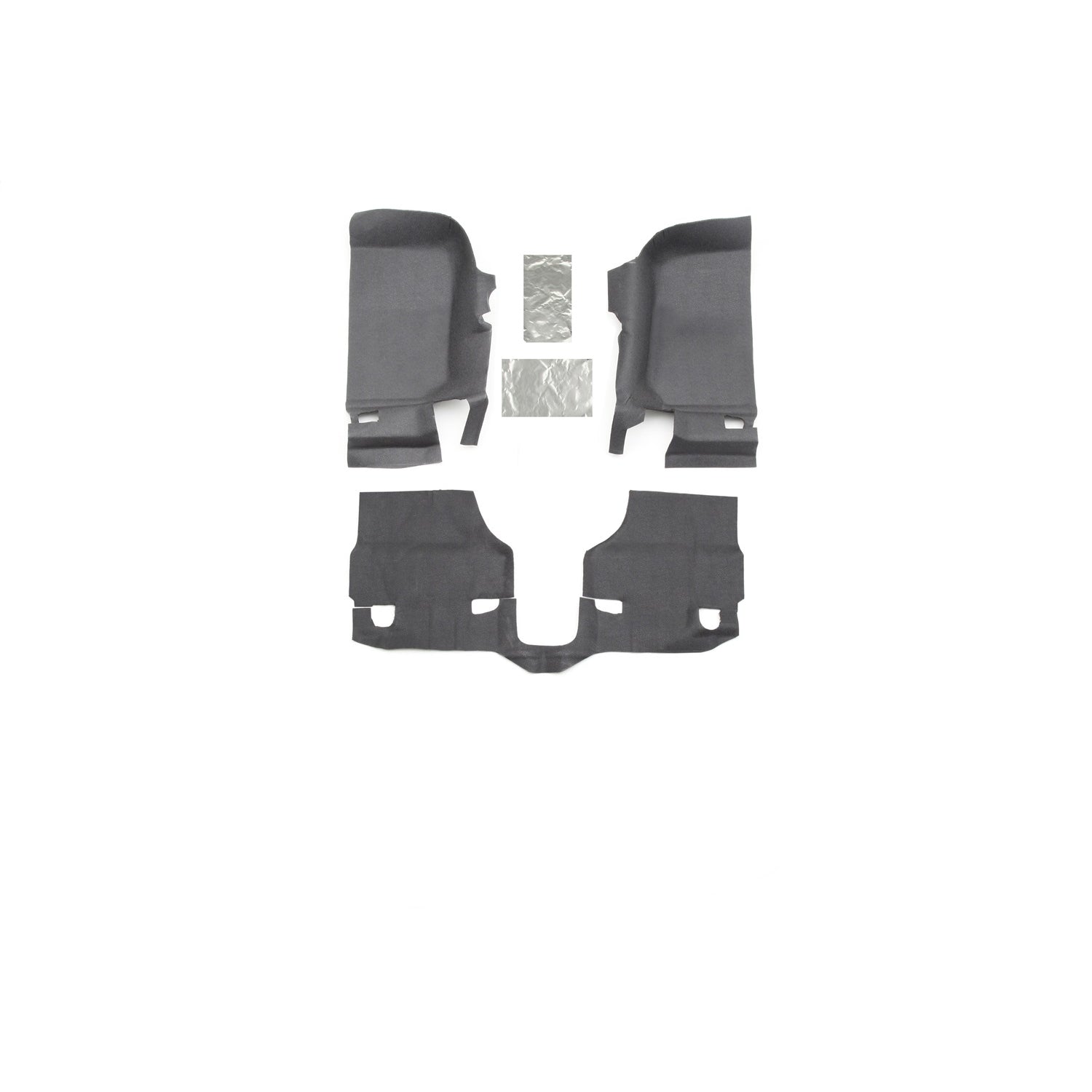 Front 3pc BedTred Floor Kit <br> 2007-2010 Jeep Wrangler 2-Door